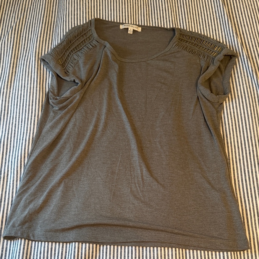 Olive Green Women's Loose Fit Top